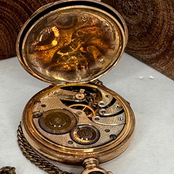 Antique 1800s Fahys Gold Filled Pocket Watch Art Nouveau UNTESTED - Picture 7 of 10